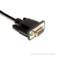 OEM RS232 DB9 a 8pin Mini Din Cable